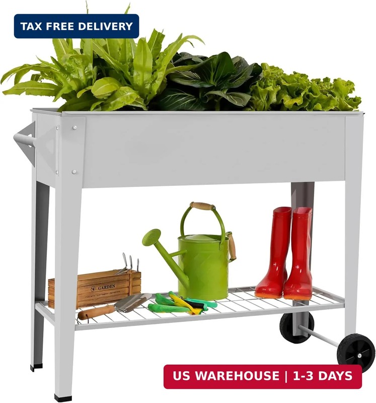 LEETOLLA 𝐑𝐚𝐢𝐬𝐞𝐝 𝐆𝐚𝐫𝐝𝐞𝐧 𝐁𝐞𝐝 𝐎𝐮𝐭𝐝𝐨𝐨𝐫 Elevate Herb Garden Pla