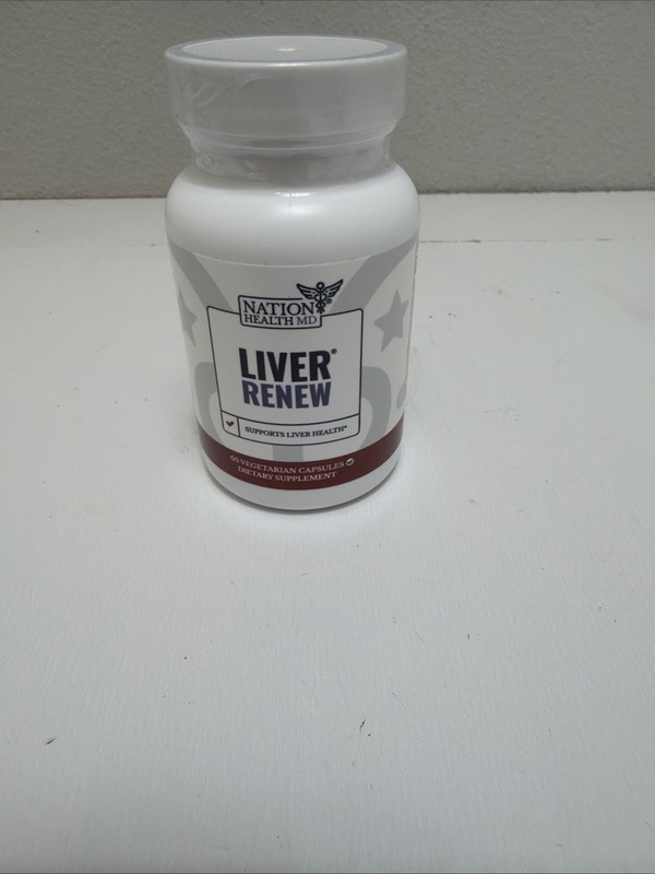 Nation Health MD Liver Renew 60 Vegetarian Capsules Exp. 12/27