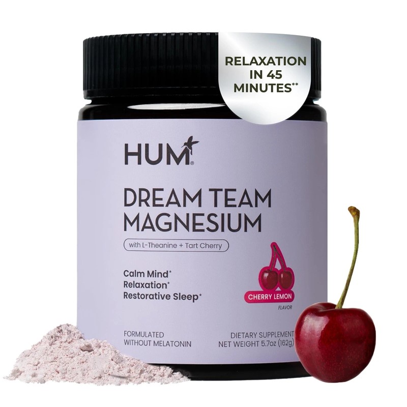 Hum Nutrition Dream Team Magnesium Bisglycinate Powder, 5.7 Ounce NEW
