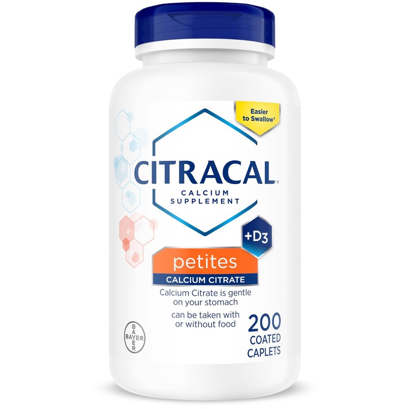 Petites, 400 mg Calcium Citrate, Easily Absorbed and Highly Soluble with 12.5…