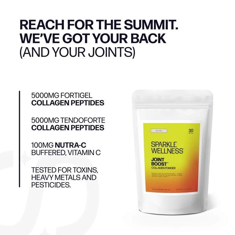 Sparkle Wellness Joint Boost Collagen Powder 30 Serves FORTIGEL TENDOFORTE gallery