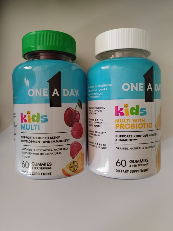 2 Pk One A Day Kids Multivitamin Gummies Assorted Fruit Flavor 120 Gummies Total