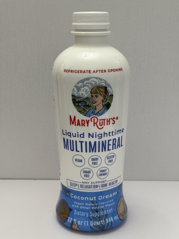 MaryRuth’s Liquid Nighttime Multimineral- NO Melatonin – Bedtime Routine 30fl Oz