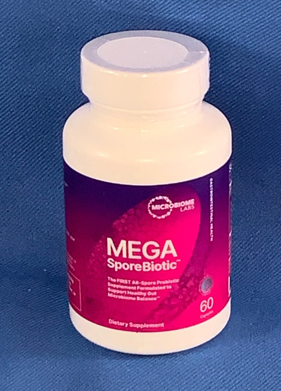 NEW SEALED MEGA SPOREBIOTIC PROBIOTIC SUPPLEMENT by MICROBIOME LABS -60 CAPSULES