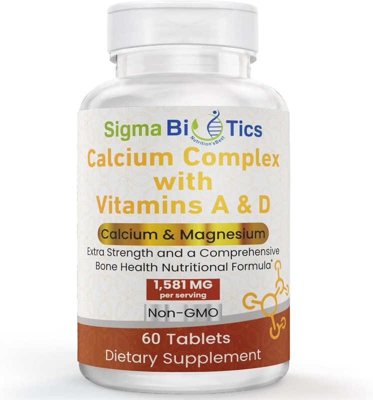 Sigma Biotics Calcium Complex with Vitamins A & D 60 tablets