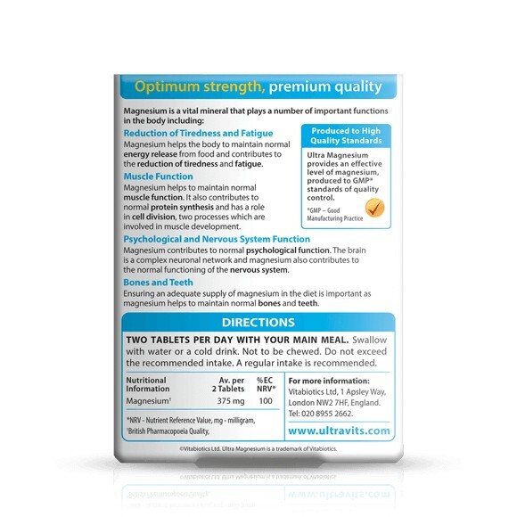 Vitabiotics Ultra Magnesium - 60 Tablets gallery