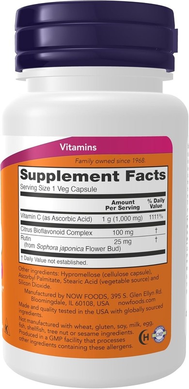 NOW Foods Supplements, Vitamin C-1,000 with 100 mg of Bioflavonoids, Antioxidant gallery