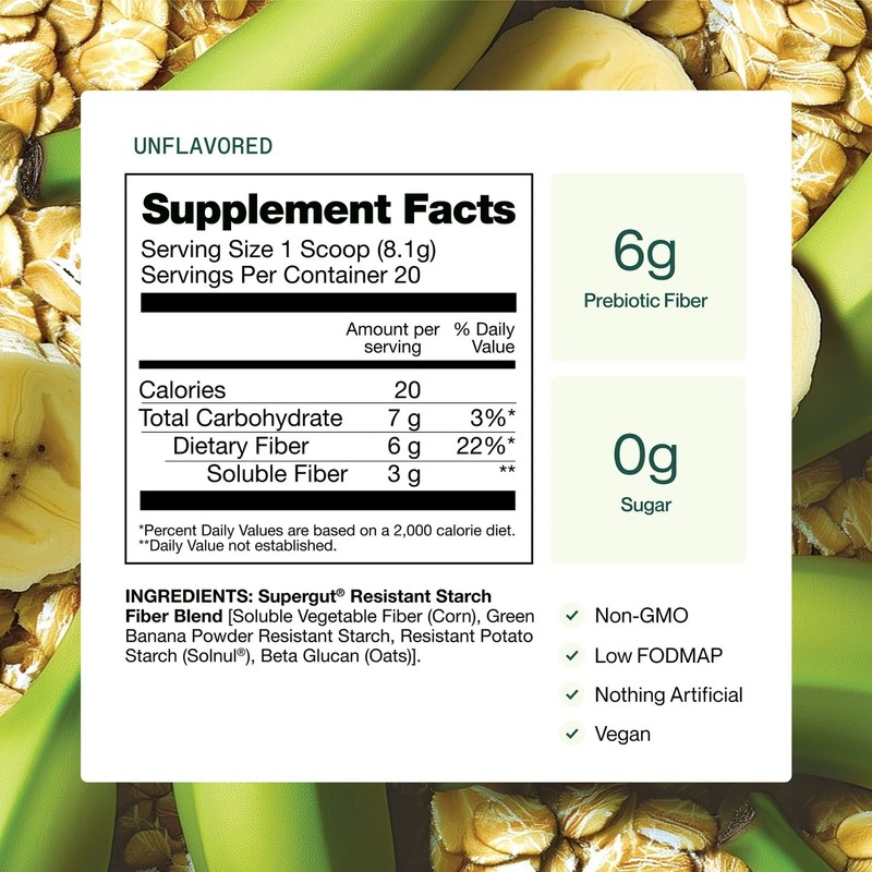 Supergut Daily Support - High Fiber Supplement Powder for Women & Men gallery