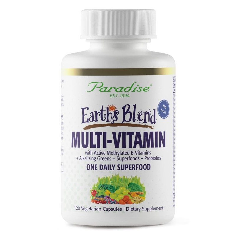 Paradise Herbs Earth’s Blend Once Daily 120 Count (Pack of 1), No Color
