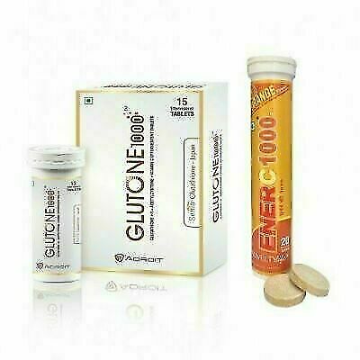 Skin Lightening Combo Glutone 1000 With Ener C 1000 gallery
