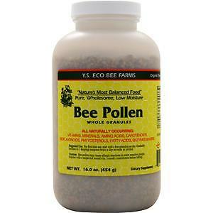 Y.S. Eco Bee Farms Bee Pollen Whole Granules Low Moisture 16 oz