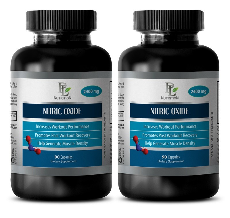 Pre Workout Pills – Nitric Oxide Booster 2400mg – muscle 2 Bottle 120 Capsules