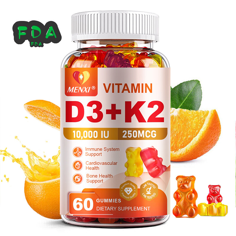 Vitamatic Vitamin D3 K2 Gummies – 60 Count – Supports Healthy Bone Heart MENXI