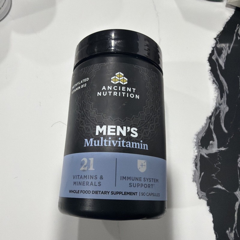 Ancient Nutrition Multivitamin for Men, Multi Mens, Methylated Vitamin Exp 6/27
