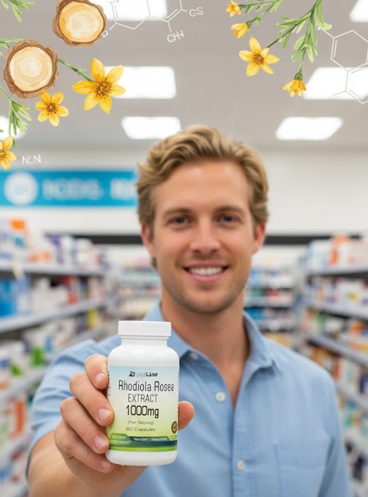 Rhodiola Rosea Capsules 1000mg Per Serving – Elite Grade -=