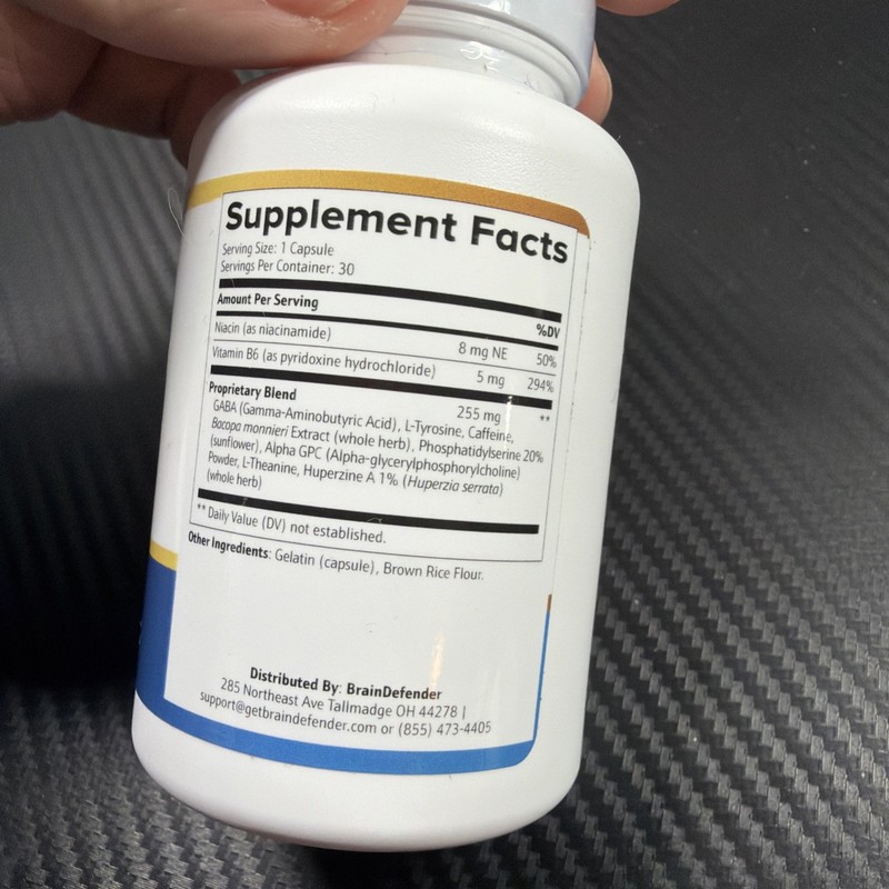 Brain Defender Healthy Brain Supplement 30 capsules exp: 10/2027 Q1 gallery