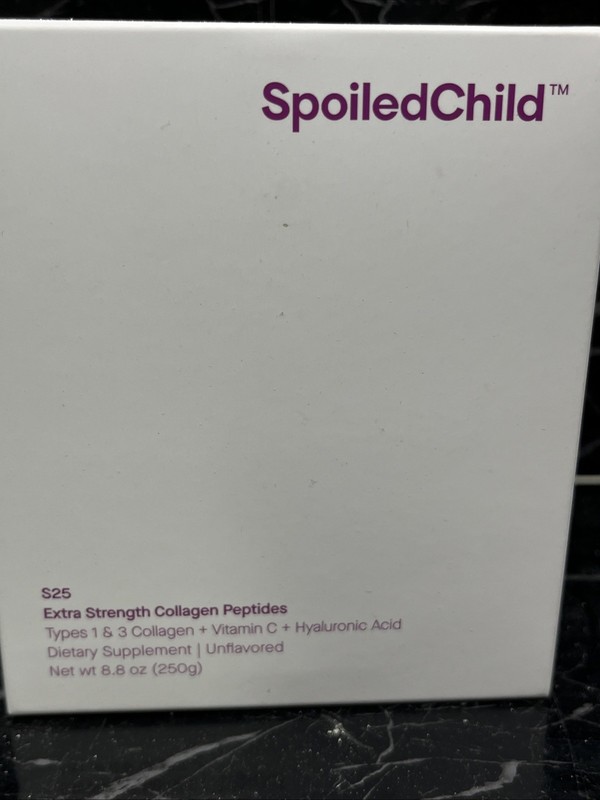 Spoiled Child S25 Extra Strength Collagen Peptides Powder 8.8oz Unflavored NEW