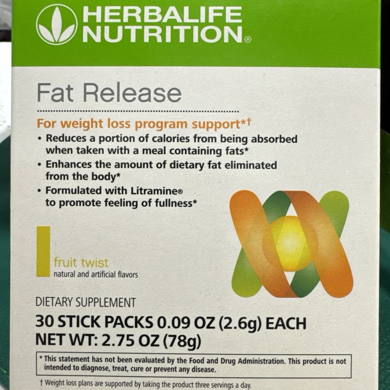 Herbalife Fat Release – Fruit Twist – Weight Loss Program – 30 Pack