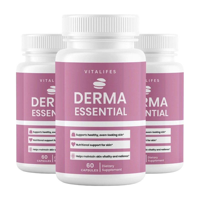(3 Pack) Derma Essential Probiotics Advanced Healthy Skin Support 60 Capsules