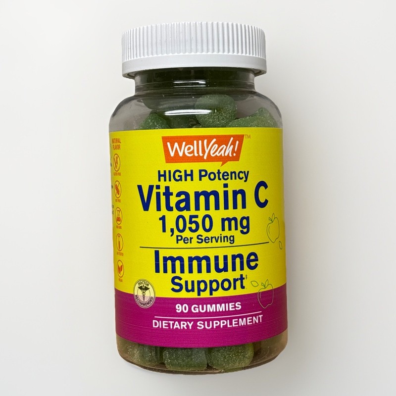 WellYeah High Potency Vitamin C Gummies Immune Support 1050mg New