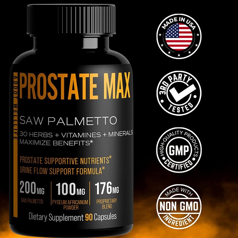 Prostate Max for Men, Saw Palmetto Plus 30 Herbs, minerals, vitamins gallery