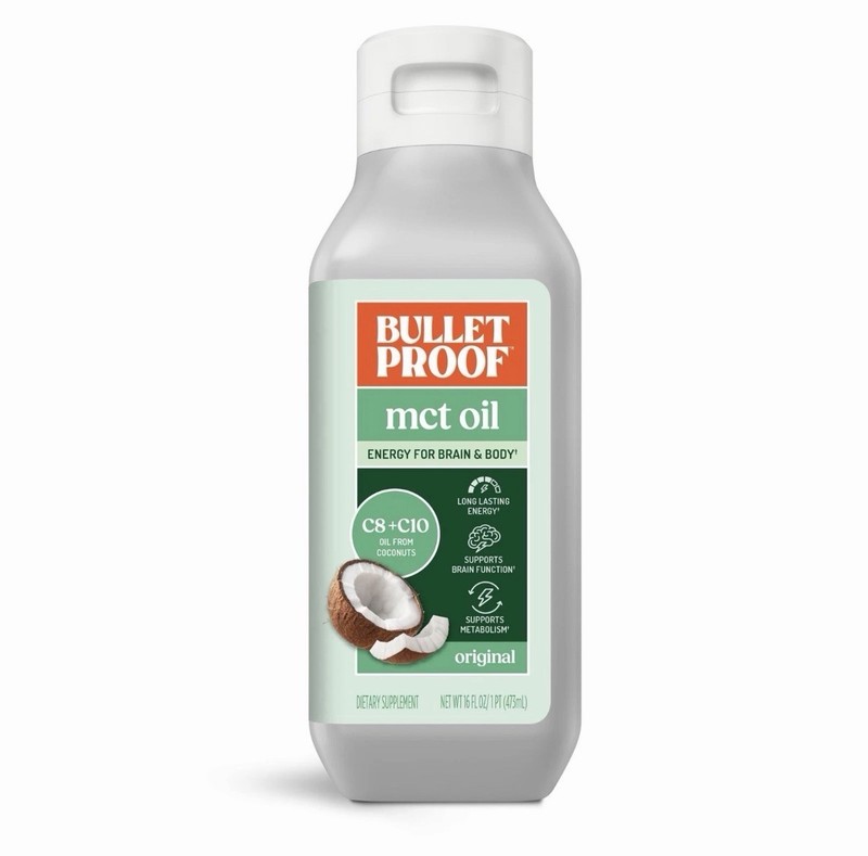 Bulletproof MCT Oil Made with C10 and C8 Oil 16 Ounces Keto Supplement for Su…