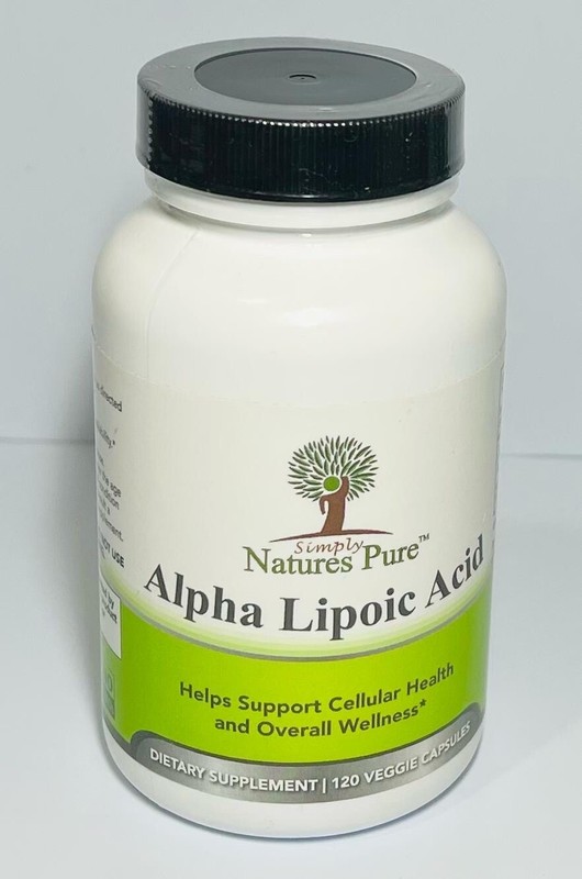 Simply Natures Pure Alpha Lipoic Acid 600Mg 120 Veggie Caps