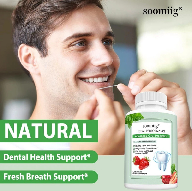 Oral Probiotics Supplement with Prebiotics - Supports Healthy Teeth Gums Mouth a gallery