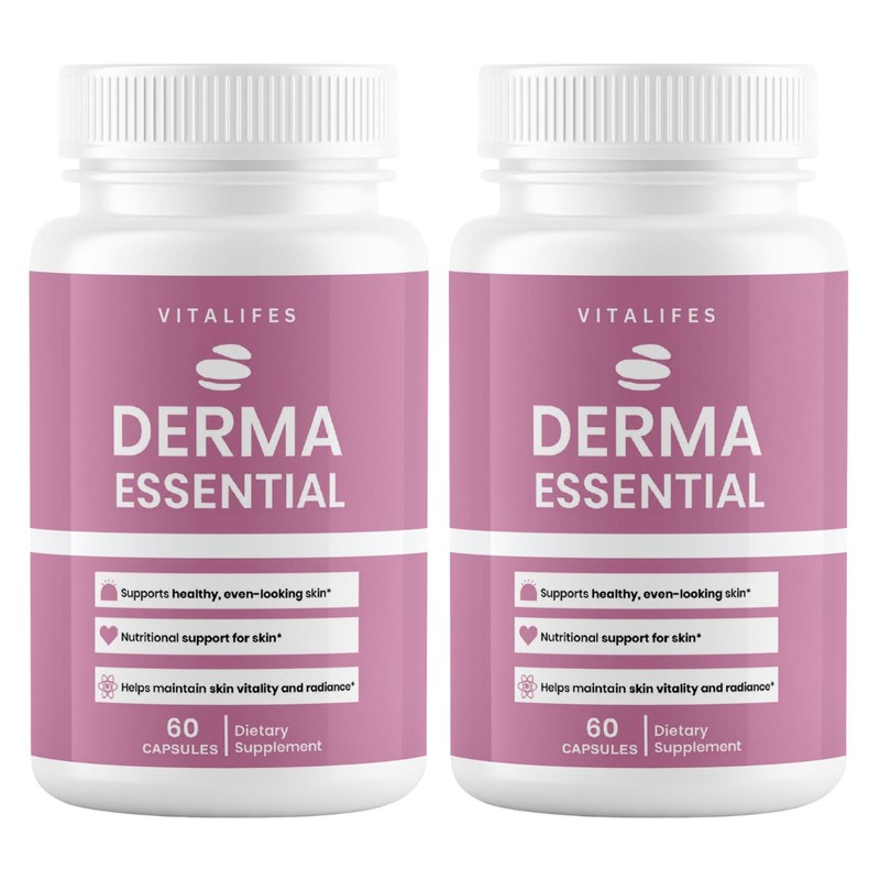 (2 Pack) Derma Essential Probiotics Advanced Healthy Skin Support 60 Capsules