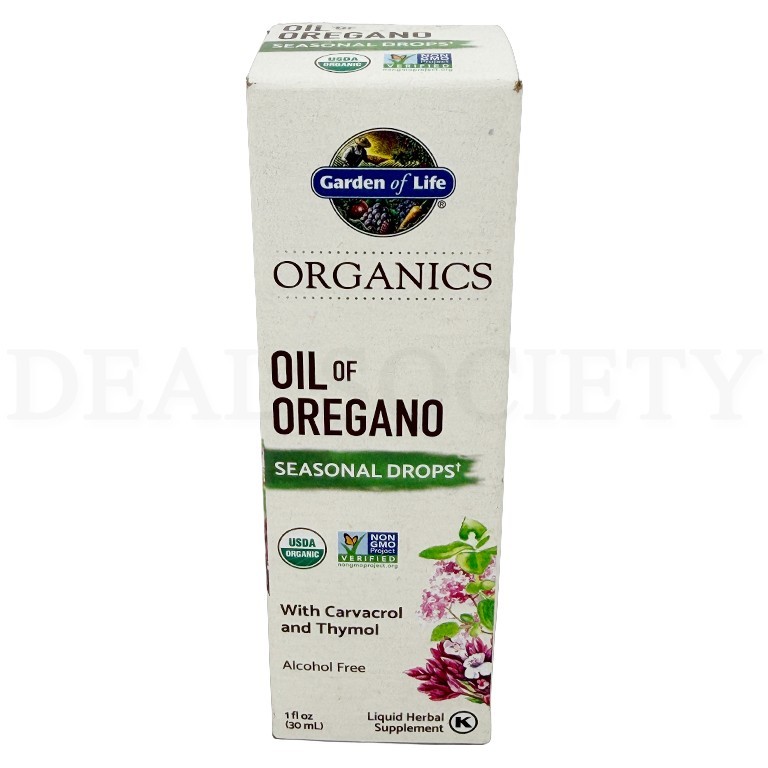 Garden of Life Organics Oil of Oregano Seasonal Drops 1fl oz Lot of 2 gallery
