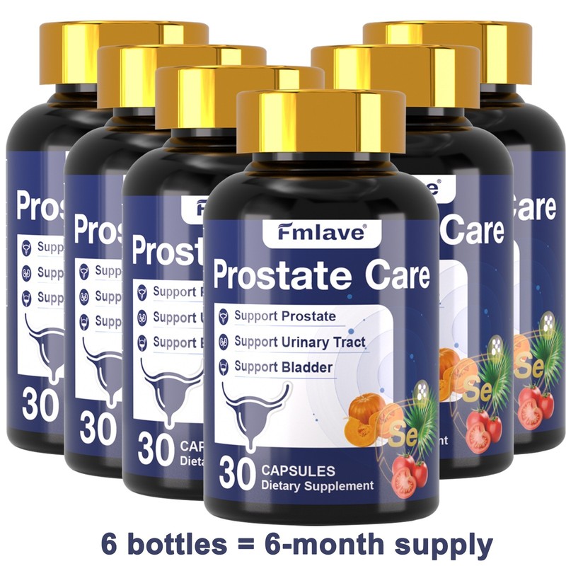 (6 Pack) Prostate Support – Reduce Frequent Urination, Stamina supplement 180ct