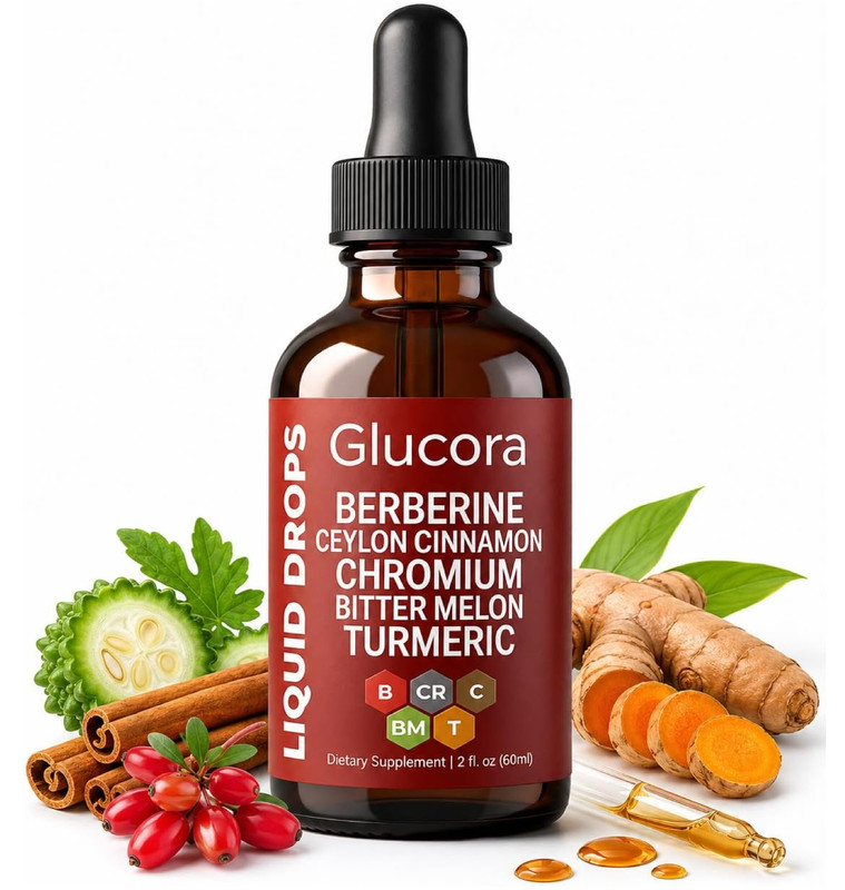 Glucora Berberina Liquida,Glucora Ceylon Cinnamon Berberine Liquid Drops – with