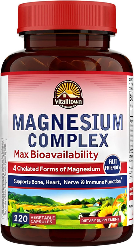 Magnesium Complex Supplement 500Mg - NSF Certified Magnesium Glycinate, Malate,