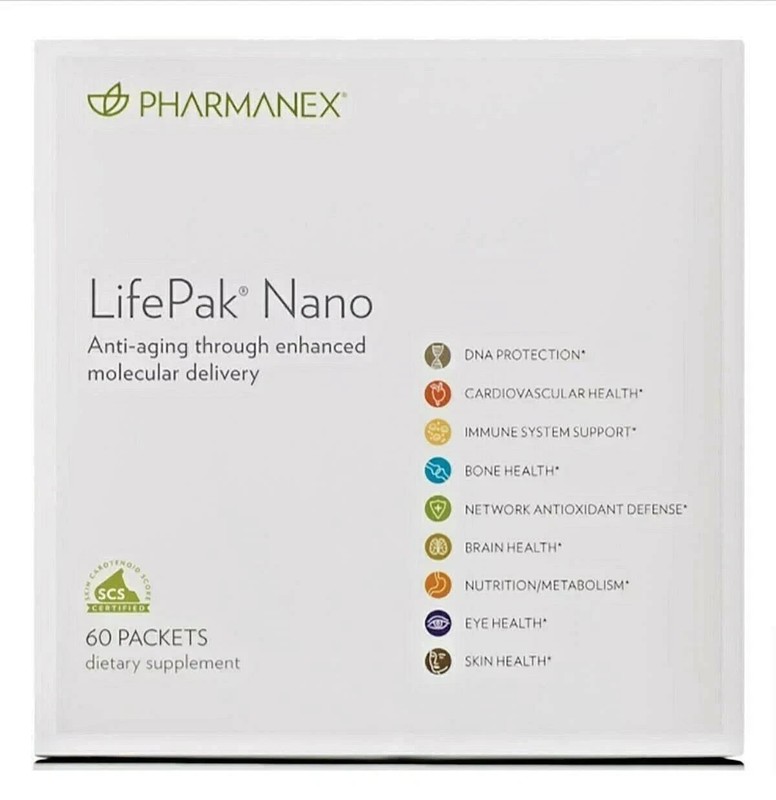 Nu Skin Pharmanex Lifepak Nano, 60 packets, Exp 01/2027New