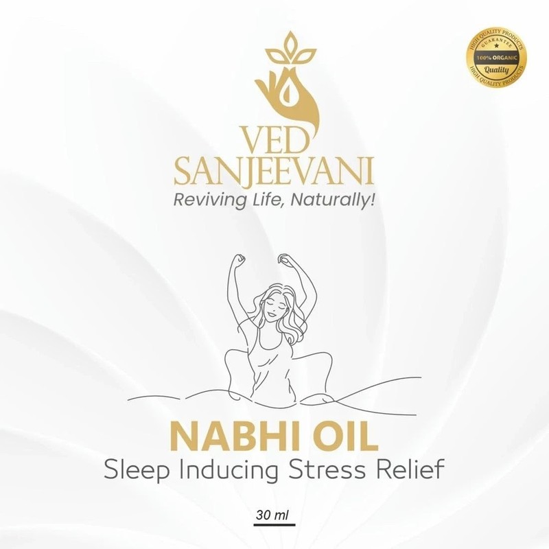 Sleep Relief Nabhi Oil Ved Sanjeevani Stress Calm & Better Sleep 30ml gallery