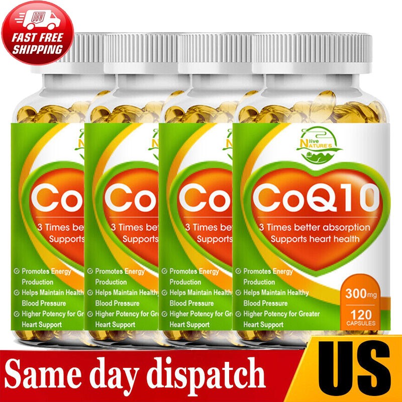 1-4 Packs CoQ 10 Coenzyme Q10 Softgel 300mg Cardiovascular Heart Health Capsules