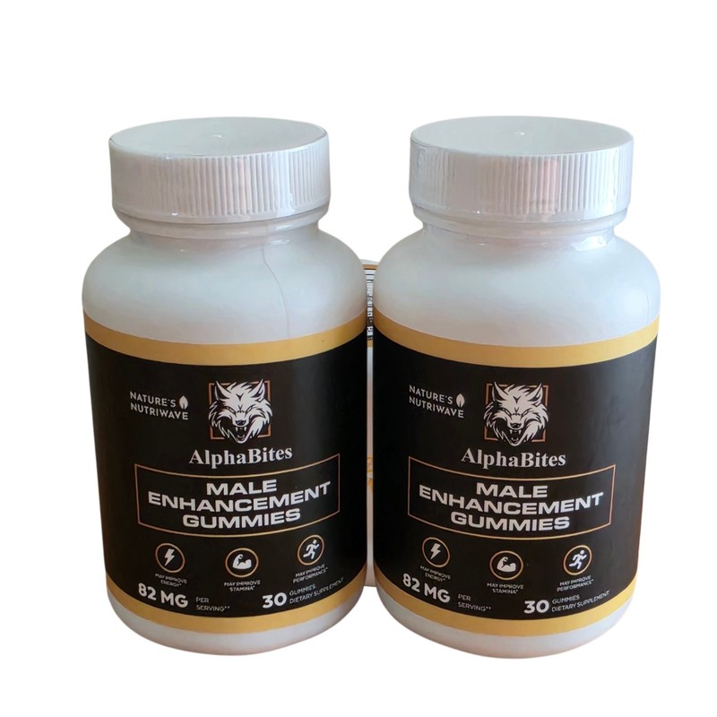 Alpha Bites Male Enhancement Gummies 30 Ct 2 Pack Fast Shipping