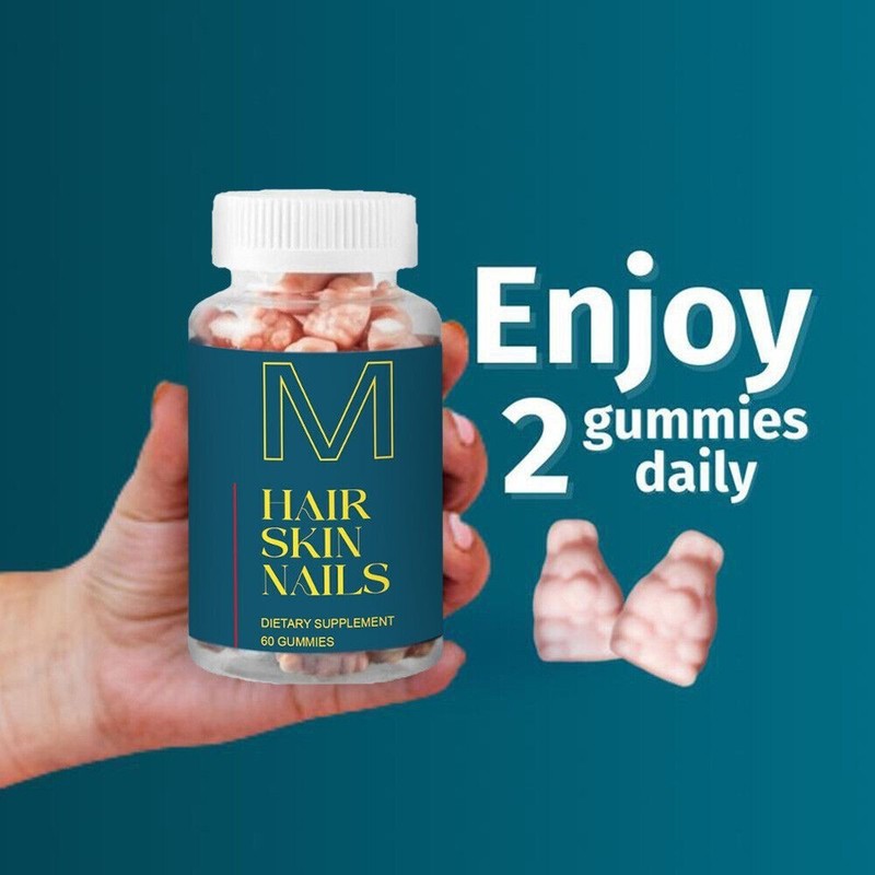 New Hair Skin and Nails Gummies Supports Healthy Hair - Vegan Biotin Vitamins gallery