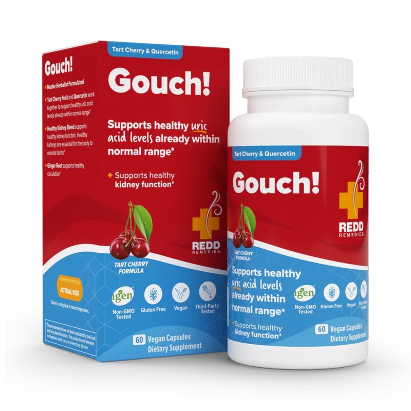 Redd Remedies Gouch! | Supplement for Joints, Uric Acid 60 Count (Pack of 1)
