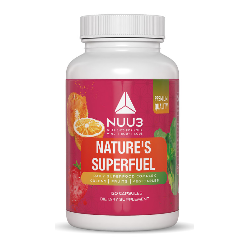 NUU3 Nature’s Superfuel – Daily Superfood Complex 120 Capsules