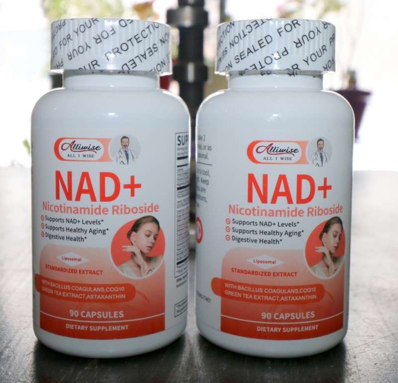 2 Bottles NAD+ Nicotinamide Riboside with CoQ10 90 Capsules each- total 180 caps