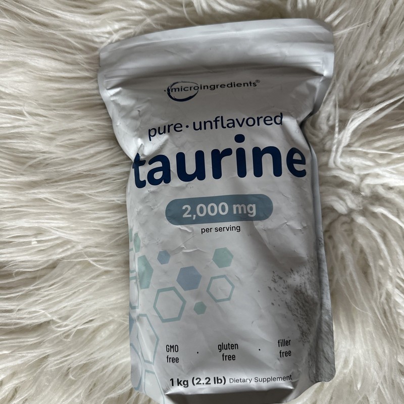 Taurine Powder Supplement | 1 KG, 2000mg Per Serving | Unflavored | 100% Pure