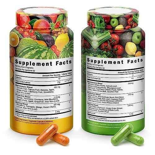 Fruits & Vegetables Superfood Powder with BioPerine - 38 Nutrient-Rich Blend for gallery