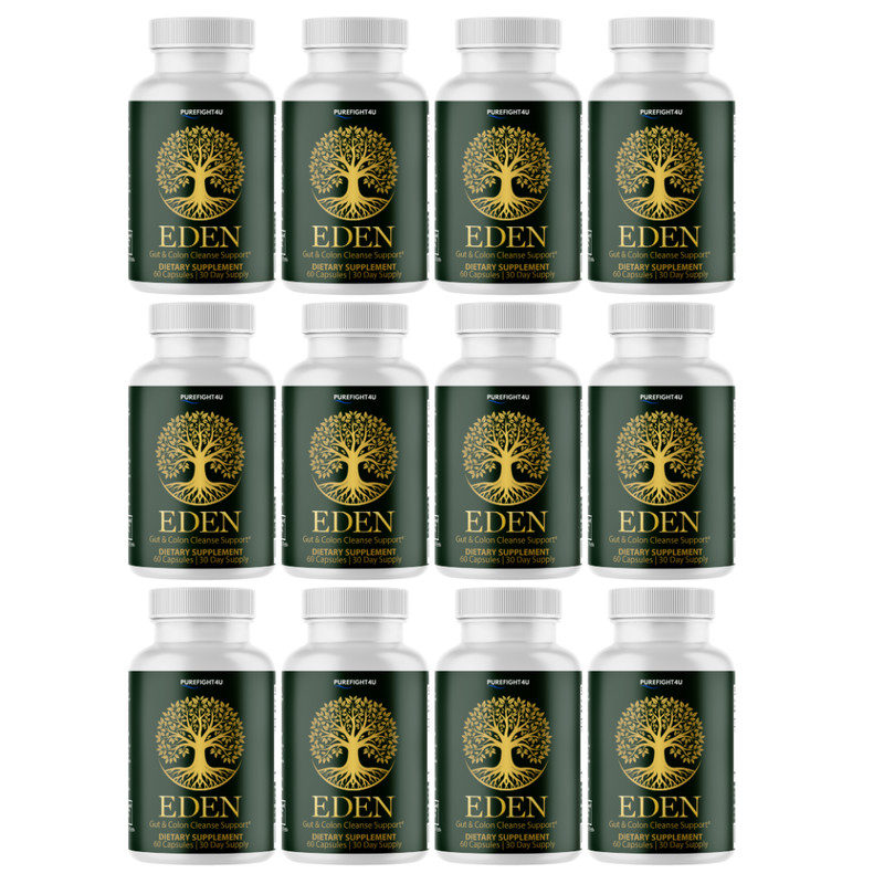 Eden Capsules Intestinal Flora & Digestive Support Supplement – 12 Bottles