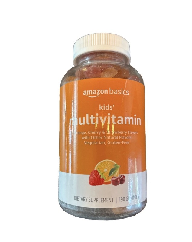 Kids’ Multivitamin – Orange, Cherry & Strawberry flavor – 190 Gummies – Ex: 8/26