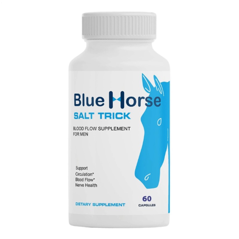 1pc Blue Horse Salt Trick Our Best Blood Flow Supplement for Men New
