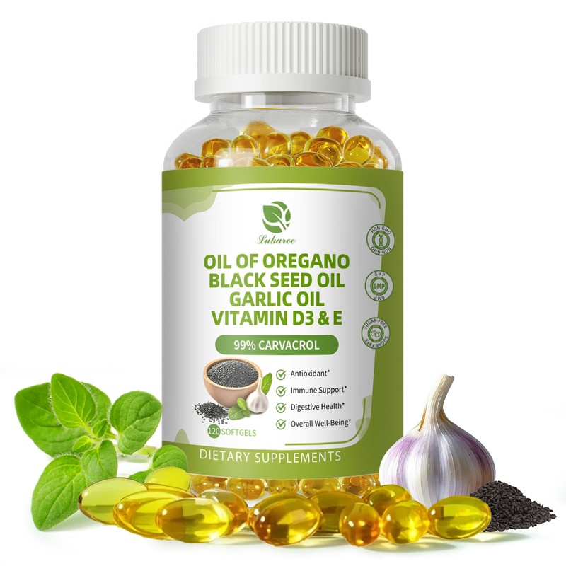 Oregano Oil Liquid Drop with Black Seed Oil & Vitamin E High Carvacrol