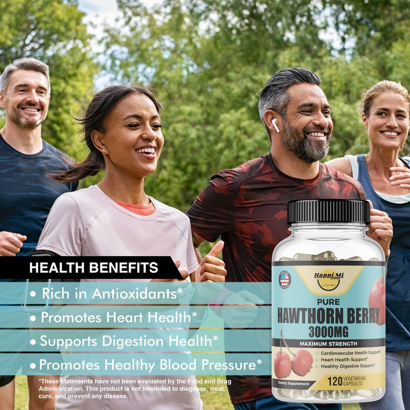 Hawthorn Berry Organic 5:1 Extract, 3000mg per One Capsule - 120 Veggie Capsules gallery