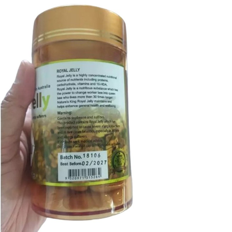 3X Nature's King-Royal Jelly 1000mg Wellness Health Skin Care Best Natural 120 S gallery