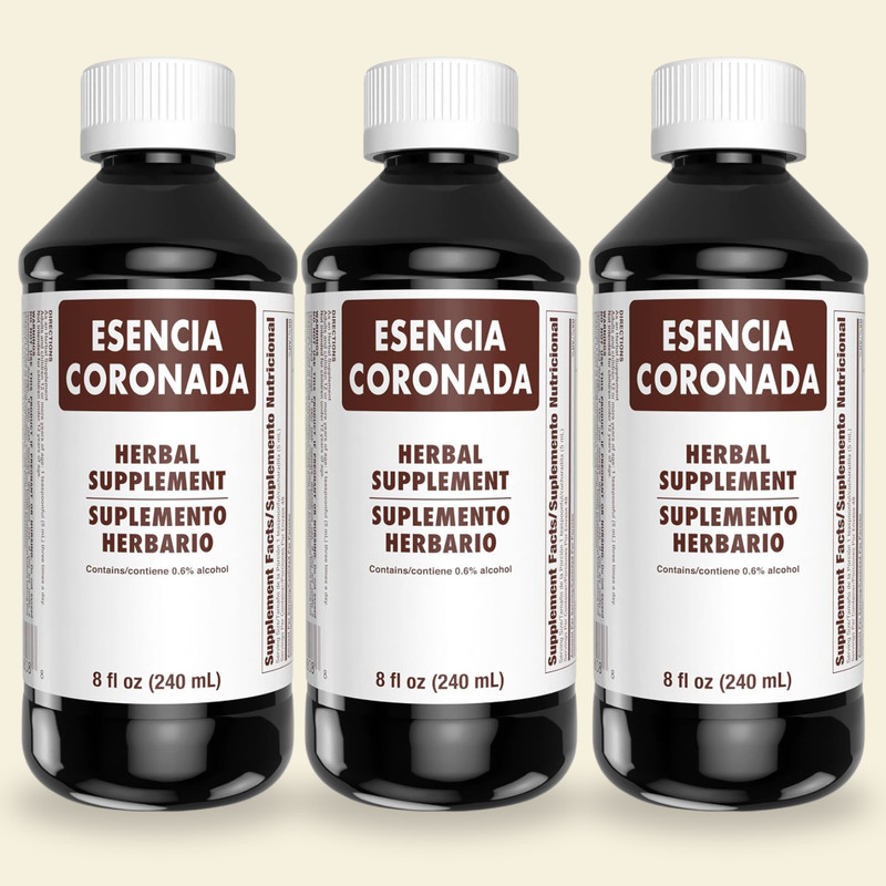 Menper Esencia Coronada, Passion Fruit & Licorice Root Blend – 8 fl oz (3-Pack)